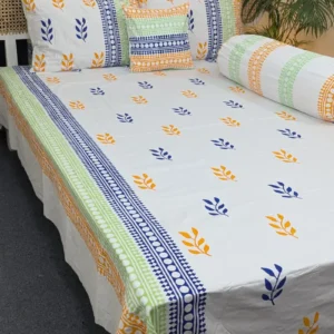 Soft Twill Cotton Premium Hand Block King Size Bedsheet