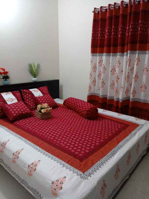 Primium Twill Cotton hand block Bedsheet made by 100% pure cotton