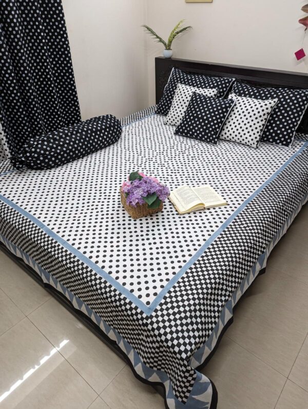Twill Cotton Premium Hand Block Bedsheet makes a room by a drream decor.
