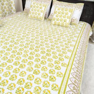 hand block bedsheet