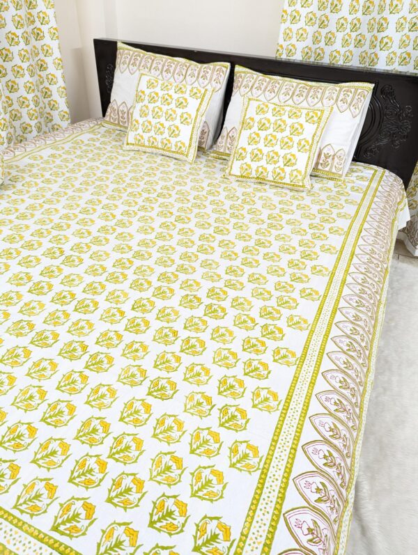 hand block bedsheet