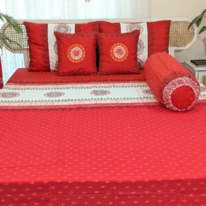 Twill Cotton Luxury Hand Block King Size Bedsheet