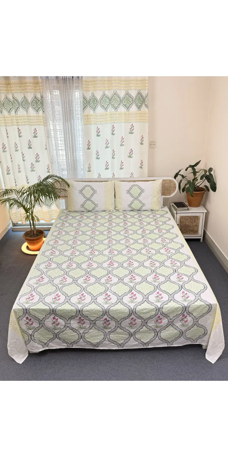 Premium Cotton Handblock Bedding Set (11)