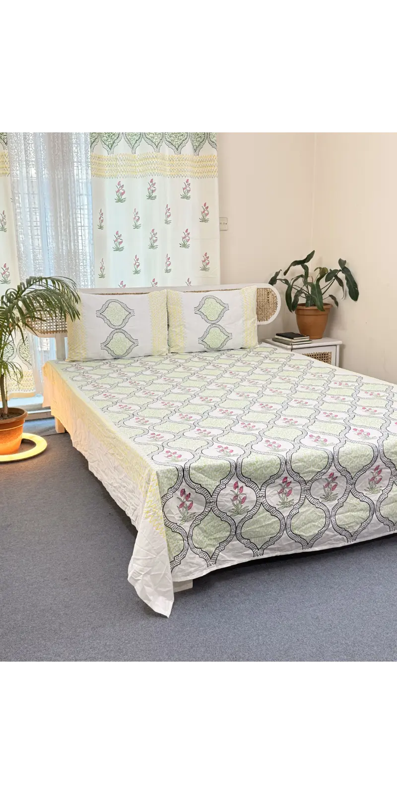 Premium Cotton Handblock Bedding Set (9)