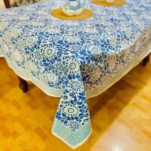 Exclusive Blue Hand block Table Cloth