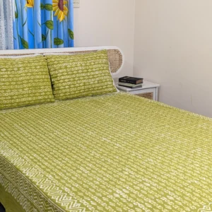Natural Dye King Size Cotton Bedsheet Set | 100% Twill Cotton | ND001