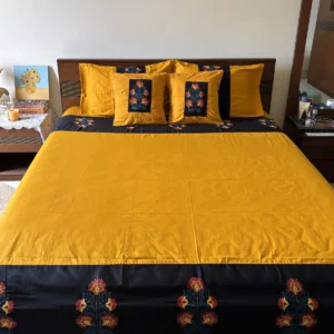 Premium Embroidered King Size Bedsheet