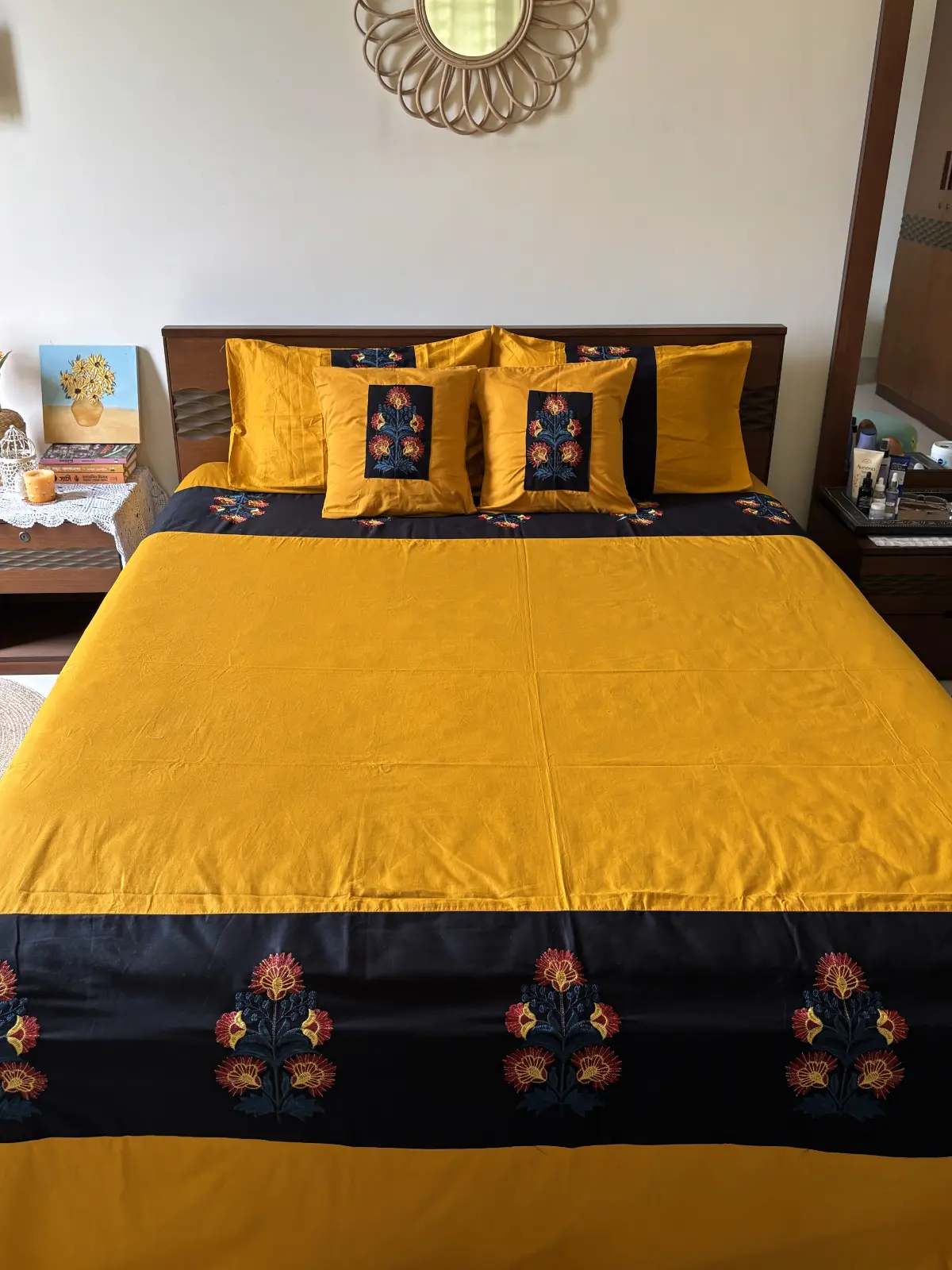 Embriodery cotton Bedsheet (3)