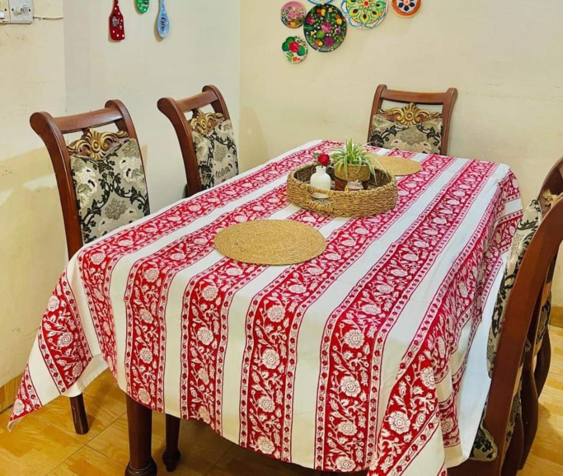 Handblock Premium Dining Table Cloth (2)