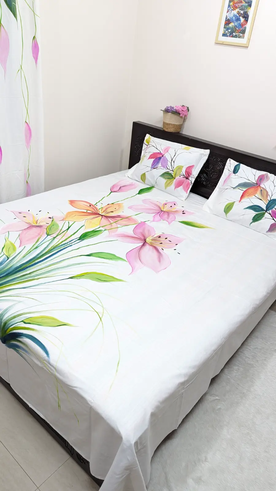 Handpaint Premium King Size Bedsheet (26)