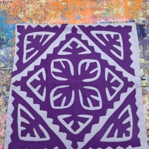 Hand Appliqué Cushion Cover 16x16 – Premium Cotton, Color Guaranteed