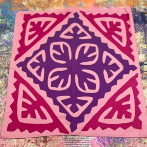 Hand Appliqué Cushion Cover 16x16 – Premium Cotton, Color Guaranteed