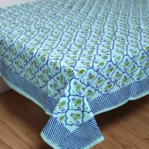 Premium Cotton Hand block Print Table Cloth 6 Seater