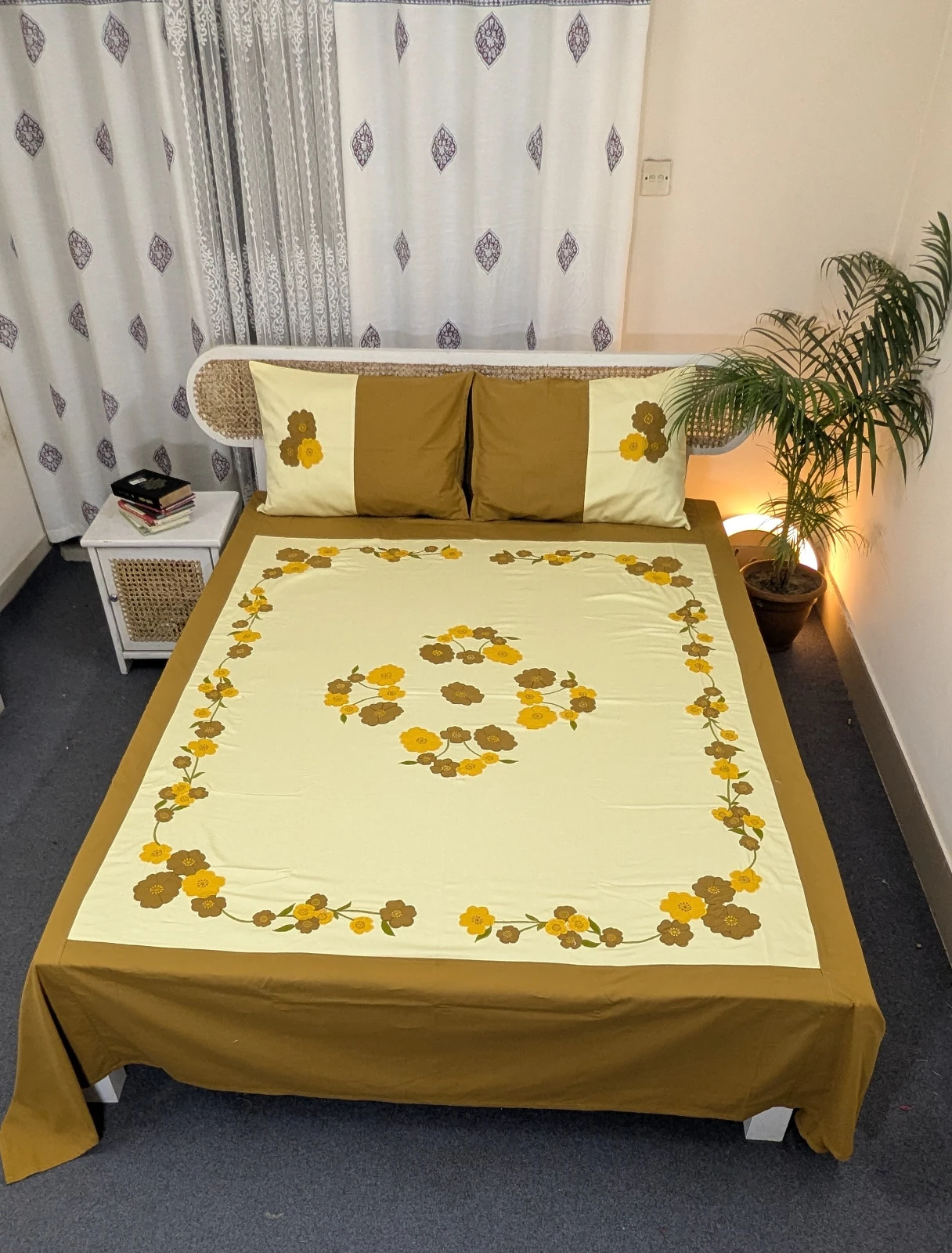 Applique Cotton Bedsheet (22)