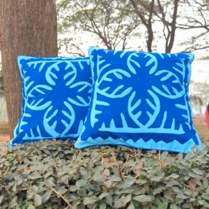 Hand Appliqué Cushion Cover 16x16 – Premium Cotton, Color Guaranteed