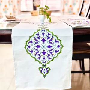 Mughal Garden Motif Runner Set And Placemat