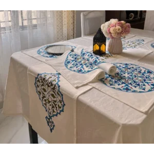 Mughal Garden Motif Runner Set And Placemat