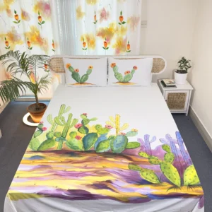 Hand Paint King Size Luxuary Cotton Bedding Set