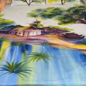 King Size Luxuary Cotton Hand Paint Bedding Set