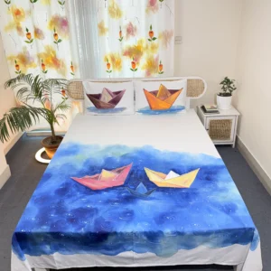 Handmade King Size Luxuary Cotton Hand Paint Bedding Set