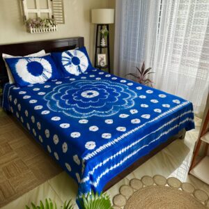 Handmade Premium Batik Cotton Bedsheet | Soft and Comfortable - TDB0012