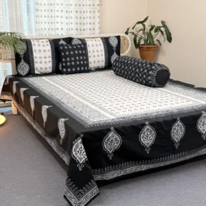 Premium Hand Block 100% Twill Cotton King Size Bedsheet