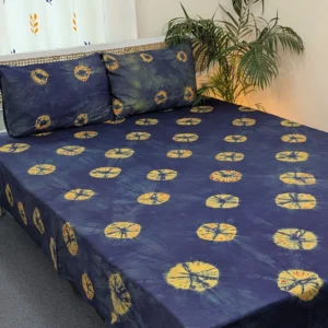 Handmade Premium Batik Cotton Bedsheet | Soft and Comfortable - TDB0021