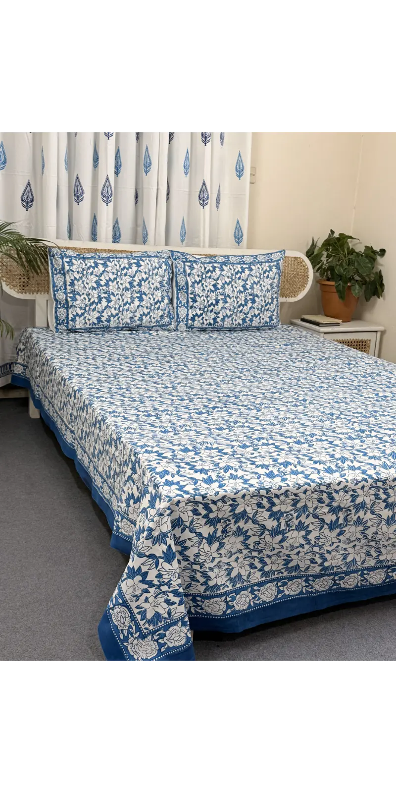 Premium Cotton Handblock Bedding Set (1)