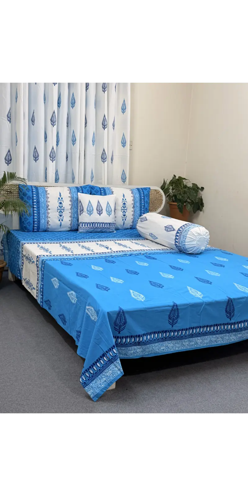 Premium Cotton Handblock Bedding Set (5)