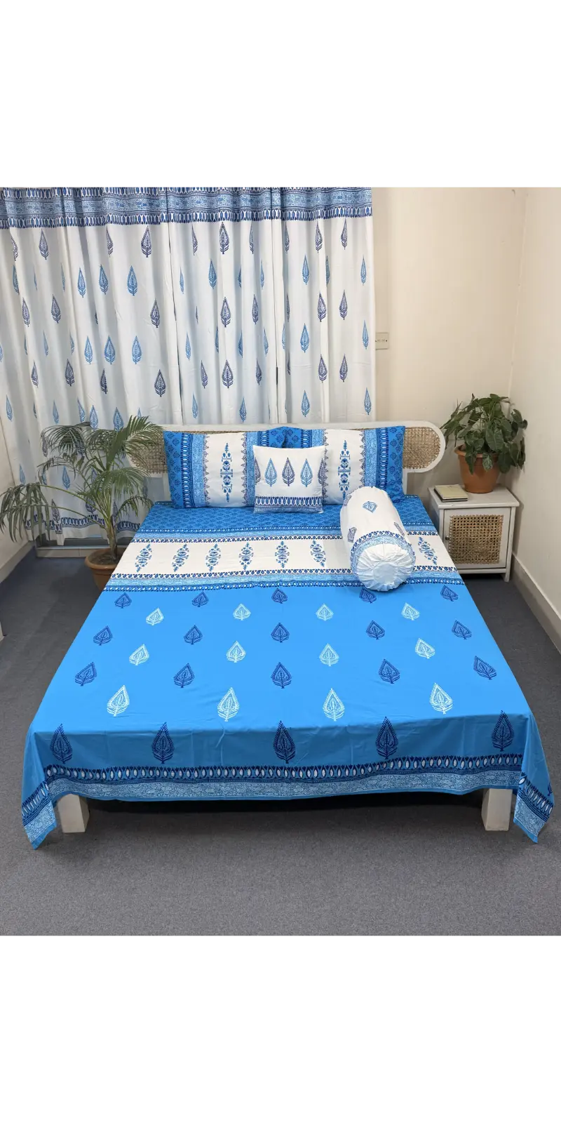 Premium Cotton Handblock Bedding Set (6)