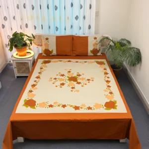 Twill Cotton Handmade Applique Bedsheet | Premium Artisan Craft | APL0101