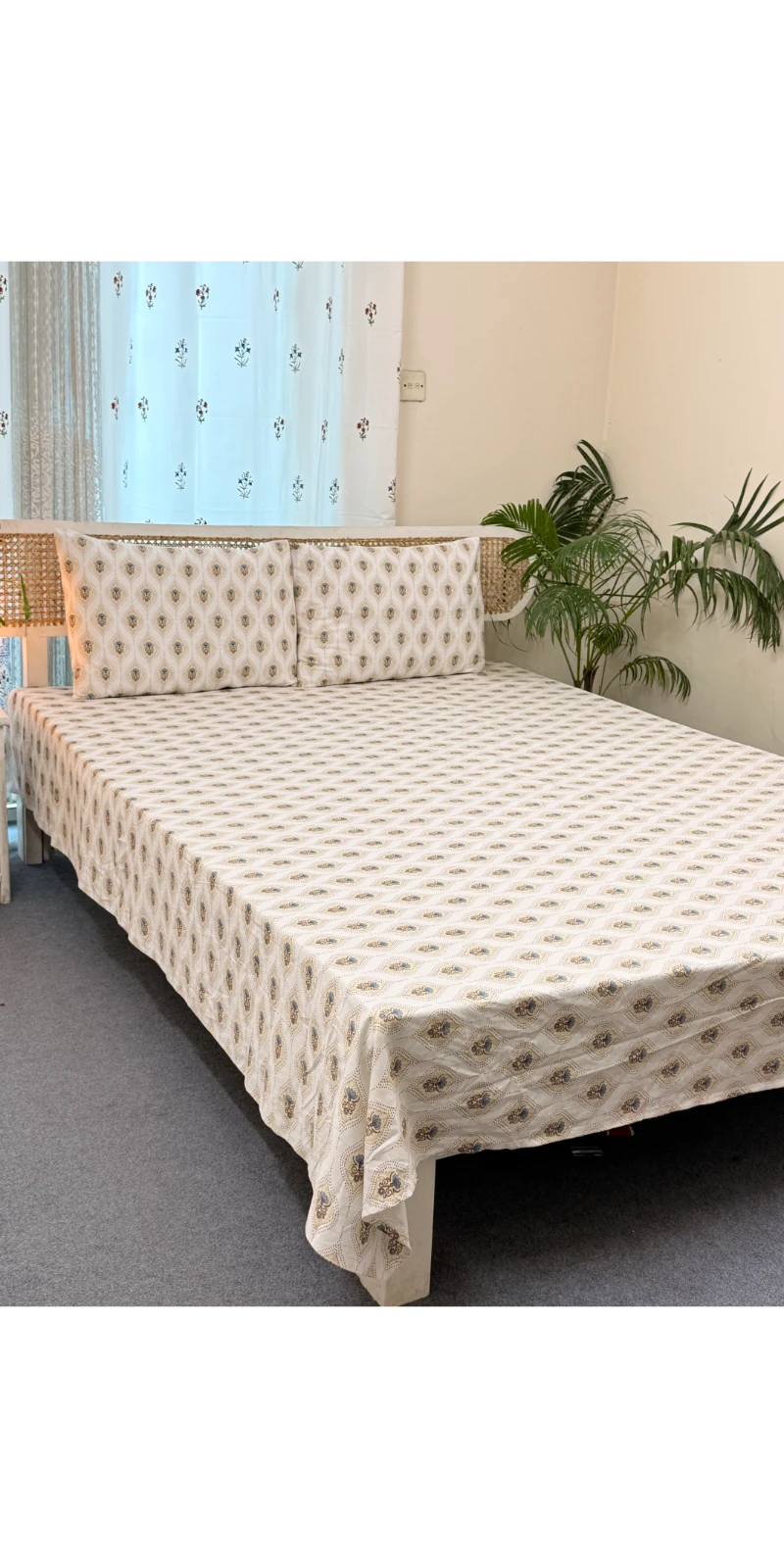DTB0007 Digital print Bedsheet with 2 pillow cover (2)