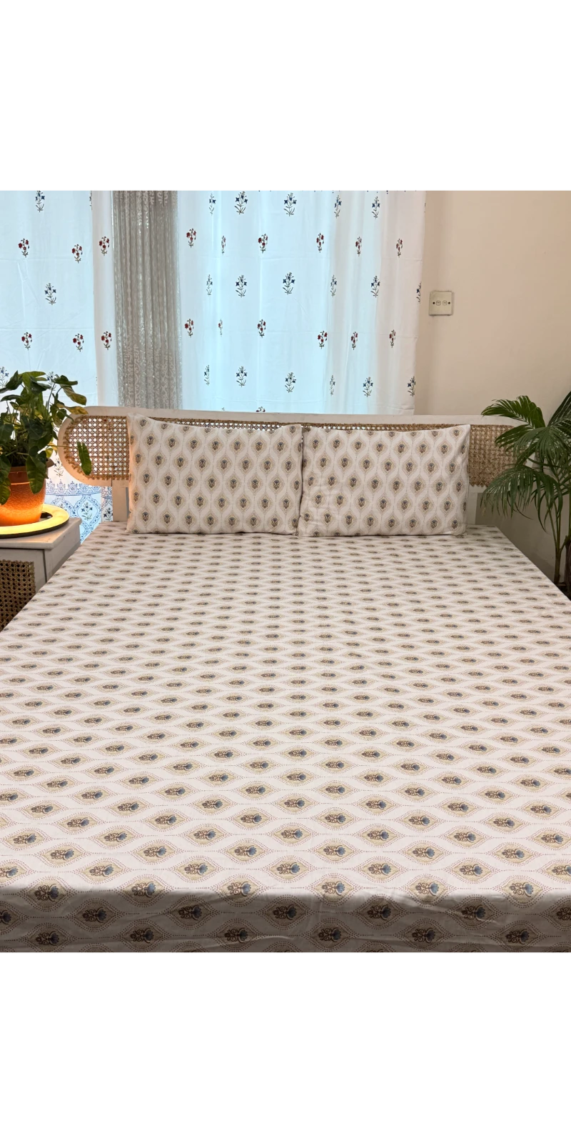 DTB0007 Digital print Bedsheet with 2 pillow cover (4)