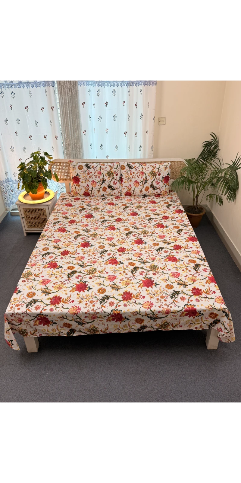 DTB0008 Digital print Bedsheet with 2 pillow cover (5)