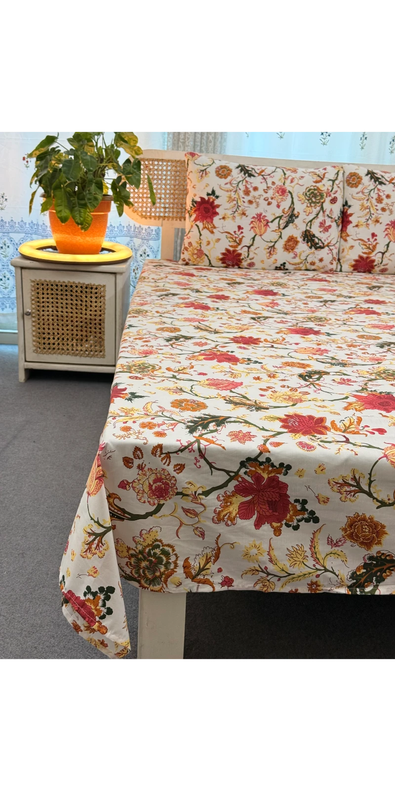 DTB0008 Digital print Bedsheet with 2 pillow cover (7)