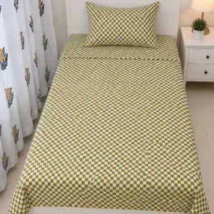 DayBreak Premium Digital Printed Single Twill cotton Bedsheet with 1 Pillow Cover | DTB0017