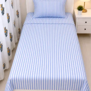 DayBreak Premium Digital Printed Single Twill cotton Bedsheet with 1 Pillow Cover | DTB0018