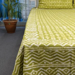 Natural Dye King Size Cotton Bedsheet Set | 100% Twill Cotton | ND001
