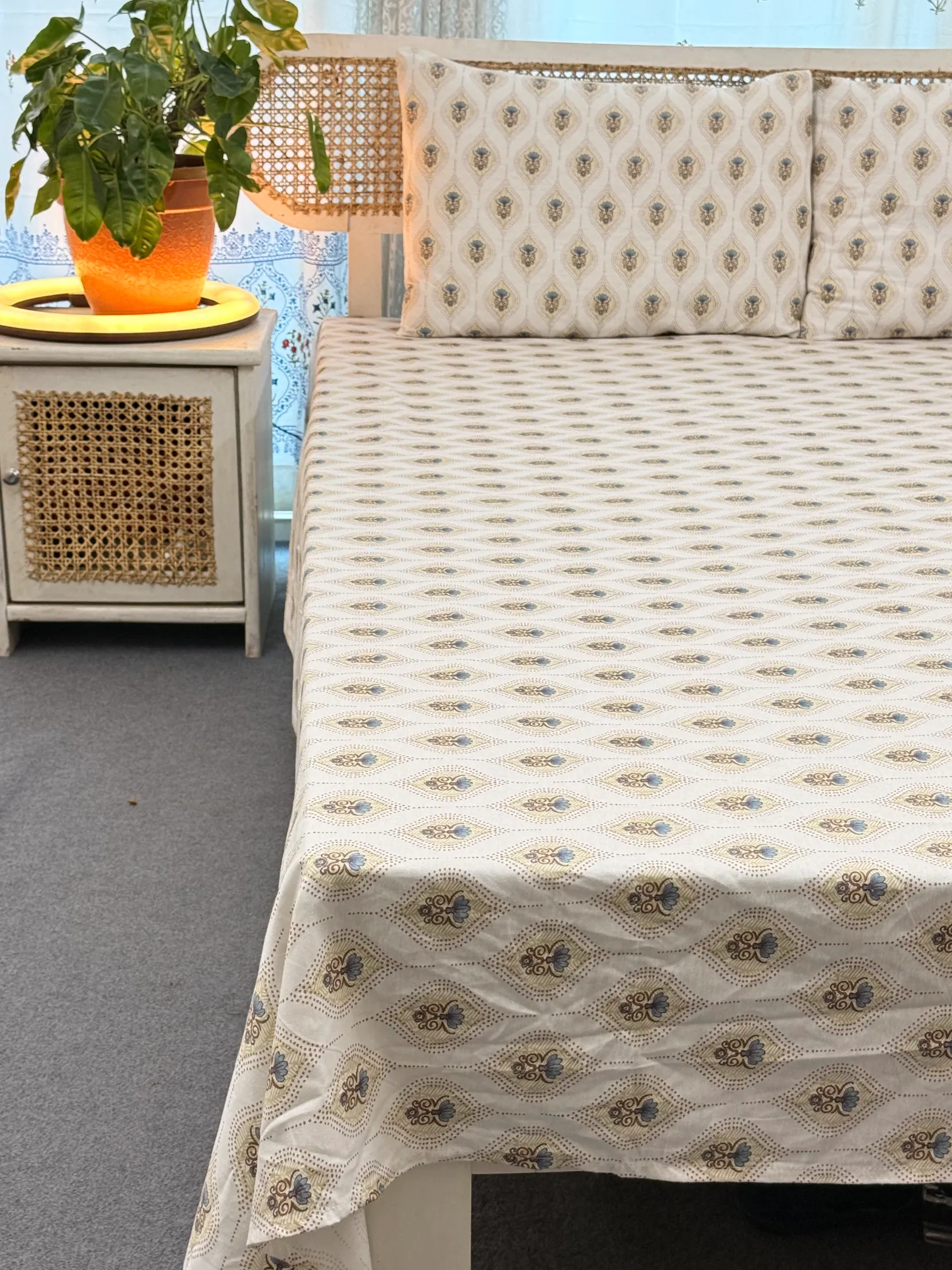 digital print bedsheet with two pillow cover (2)
