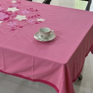 Cutwork/Applique 6 Seater Dining Table Cloth - DT0052