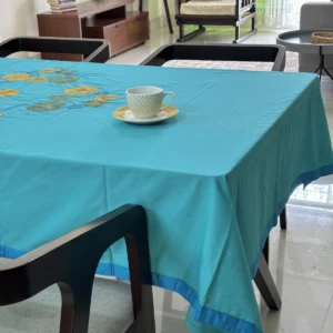 Cutwork/Applique 6 Seater Dining Table Cloth - DT0053