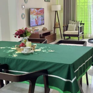 Cutwork/Applique 6 Seater Dining Table Cloth - DT0055